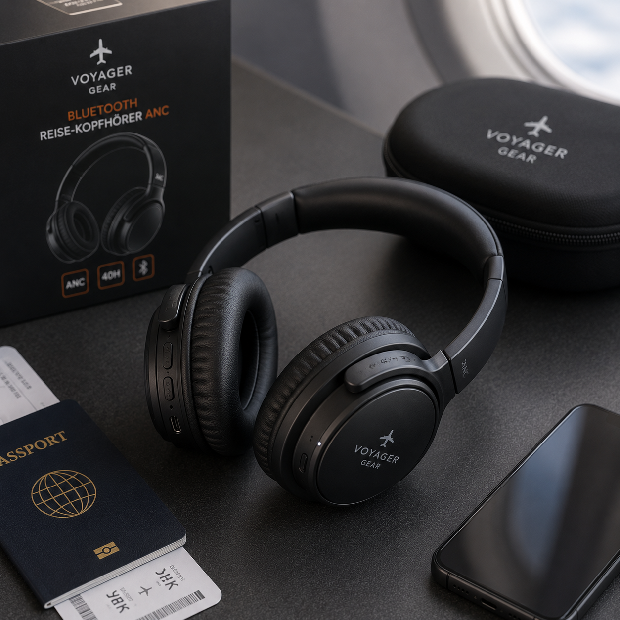 Bluetooth Reise-Kopfhörer ANC