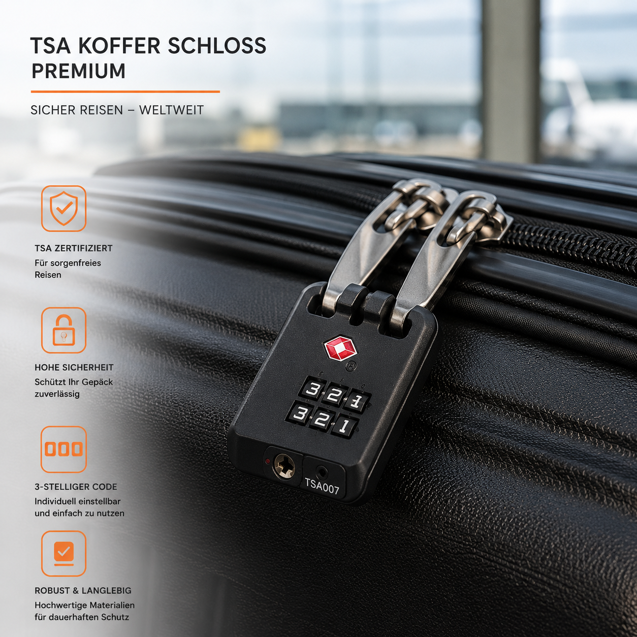 TSA Kofferschloss Premium