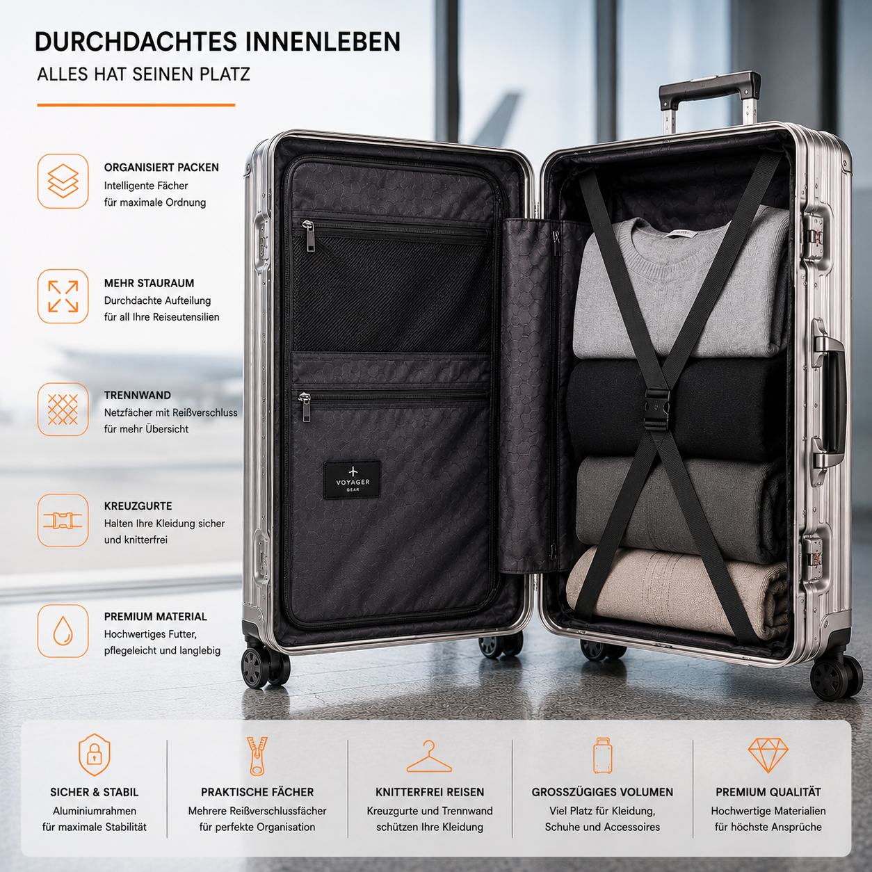 Aluminium Premium Koffer